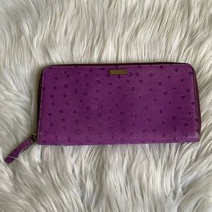 Kate Spade vintage genuine leather purple long wallet